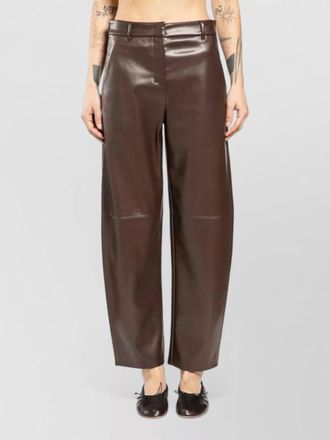 Max Mara smmsospiro eco leather wide leg trousers
