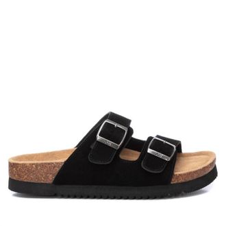 Xti Womens Flat Sandals In Black