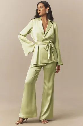 Mare Mare Satin Wide-Leg Pants