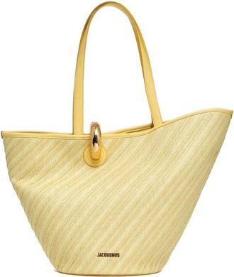 Jacquemus Bambola Tote - Dames - Shoppers - Geel - ONE Size - Katoen - Tassen