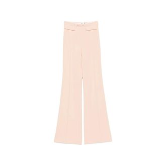 Elisabetta Franchi Logo-plaque Flared Trousers