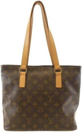 Louis Vuitton Pre-owned Tote Bags, female, Brown, Size: ONE SIZE Pre-owned Cabas Piano Tote Bag