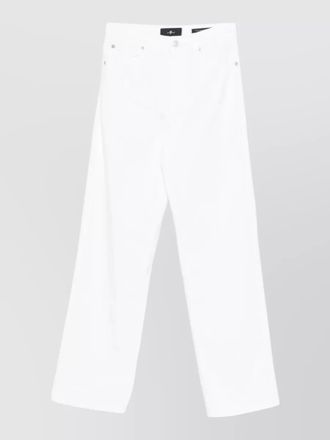 7 For All Mankind soleil straight leg jeans buttoned cuffs