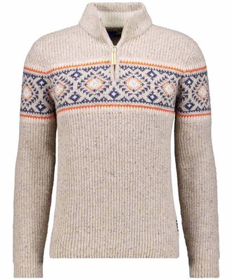 Ragman Rundhalspullover RAGMAN, Herren, Gr. 60, leinen, 80% Wool 20% Nylon, Pullover Rundhalspullover