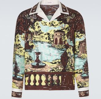 Versace Printed silk shirt
