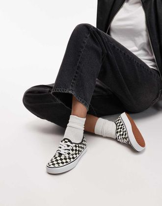 Vans Authentic - Sneakers bianche e nere-Nero