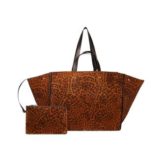Jerome Dreyfuss Tote Bags, female, Brown, Size: ONE SIZE L&eacute;on L Tote Bag