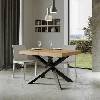 Itamoby Mesa Extensible De Comedor 90 X 130 - 234 Cm Moderna Madera Volantis Wood