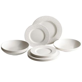 Villeroy & Boch Manufacture Rock blanc 12 Piece Set in White at Nordstrom