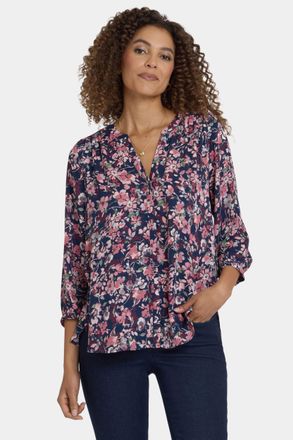 NYDJ Pintuck Blouse | Rosetta Blooms