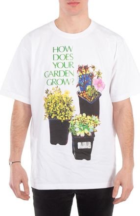 J.W.Anderson Flower Pot-Print Cotton T-Shirt, Size Small