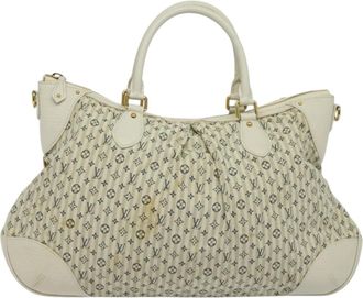 Louis Vuitton Marina Gm Beige Canvas, Leather Shoulder Bag (Pre-Owned)