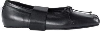 Ann Demeulemeester Paloma Ballerina Met Satijnen Band - Dames - Ballerinas - Zwart - 40 EU - Satijn - Schoenen