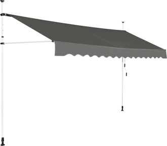 Giantex Toldo manual retr&aacute;ctil ajustable a la altura 2-3 m 3,95x1,2 m