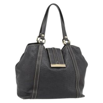 Gucci Pre-owned Shoulder Bags, female, Brown, Size: ONE SIZE Pre-owned Vintage GG Canvas Tote Bag