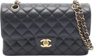 Chanel Pre-owned Matelasse Schoudertas - Dames - Vintage Schoudertas - Zwart - ONE Size - Leer - Vintage