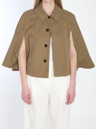 Burberry Cotton-Blend Cropped Cape