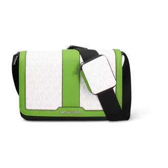 Michael Kors Borsa a tracolla Cooper color-block con logo signature e pochette - - Bags - Uomo - Verde - ONE SIZE