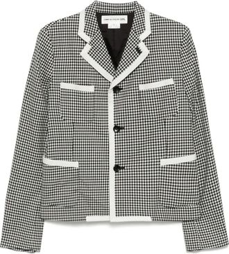 Comme Des Gar&ccedil;ons Giacca-camicia a quadri - Nero