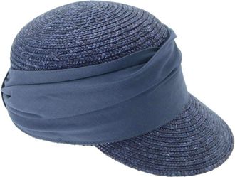 Seeberger Womens Denim Summer Cap (Straw, One Size, UV Protection 50+)