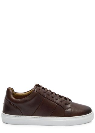 Oliver Sweeney Kendal Panelled Leather Sneakers - Brown - 10 (IT44 / UK10)