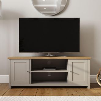 GFW Lancaster Large TV Cabinet in Grey