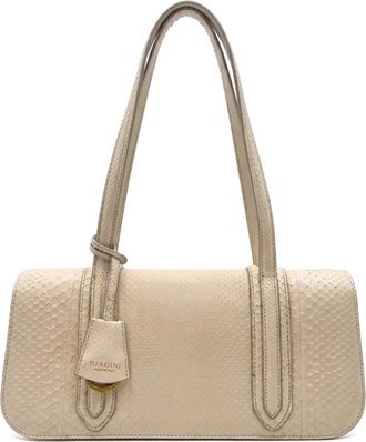 Biagini Bonissima Texas - Dames - Schoudertassen - Wit - ONE Size - Leer - Tassen