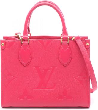 Louis Vuitton Freesia Pink Monogram Empreinte Handbag Tote Bag (Pre-Owned)