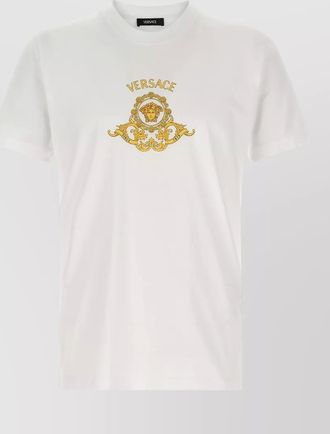 Versace cotton slim-fit printed t-shirt