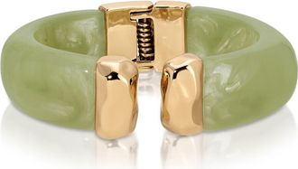 Ettika Carved Relic Cuff in Olive at Nordstrom