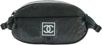 Chanel Pre-owned Belt Bags, female, Black, Size: ONE SIZE Pre-owned Suede Belt Bag