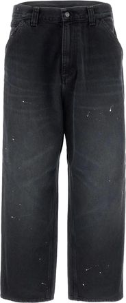 Carhartt Work in Progress Black Og Single Knee Destroy Denim Jeans