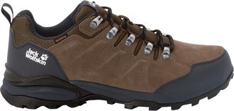 Jack Wolfskin Hikingschuh JACK WOLFSKIN REFUGIO TEXAPORE LOW M, Herren, Gr. UK 12,5 - EU 47,5, Normalschaft, braun (braun, phantom), Obermaterial: Leder; Obermateri