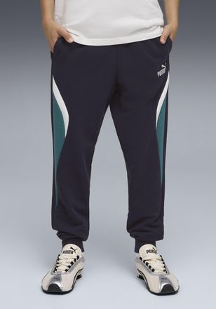 Puma Trainingshose PUMA ESS BLOCK SWEATPANTS TR B, Damen, Gr. 128, N-Gr, new navy, Sweatware, Obermaterial: 68% Baumwolle, 32% Polyester, colorblocking, re