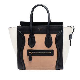 Celine Pre-owned Celine Micro Tricolor Leather Luggage Tote Ladies U-VP-0133 U-CE-0143
