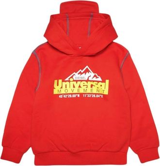 Diesel Kids Sweatshirts, male, Red, 14 Y, Kids