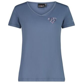 F.lli Campagnolo T-Shirt V-Neck Funktionsshirt f&uuml;r Damen | grau/blau