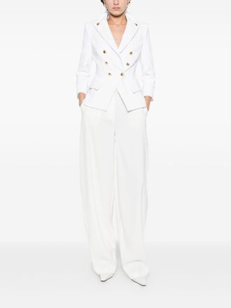 Elisabetta Franchi Wide-Leg Trousers - White