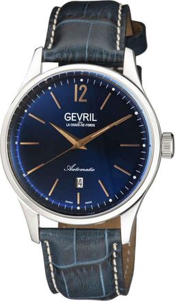 Gevril Group Fashion Automatic Blue Dial Mens Watch 4253A