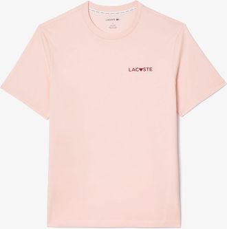 Lacoste Heren Valentijns Lounge T-Shirt (Roze)