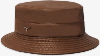 Larusmiani Leather Bucket Hat Hat