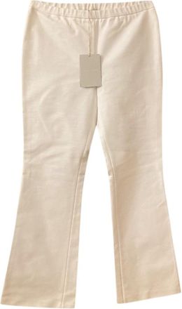 Emilio Pucci White Flared Leg Pants Size M