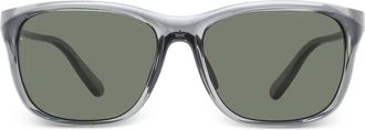 Moncler rectangular emblem sunglasses - Grey