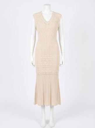 Z Supply Marsella Crochet Midi Dress In Sea Salt
