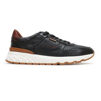 Pikolinos Aranda Leather Mens Comfort Trainers - Black - Size:UK 11.5-12