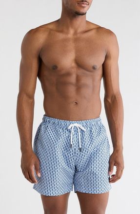 BOSS Vibe Swim Trunks in Bright Blue at Nordstrom Rack, Size Xx-Large