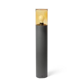 Netlighting Kila Dark Grey Beacon Bollard Lamp 70cm Amber 3000K IP65