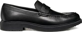 Geox penny-slot loafers - men - Calf Leather/Fabric/Calf Leather/Rubber - 40 - Black