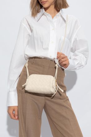 Bottega Veneta Shoulder Bag Concert, Womens, White