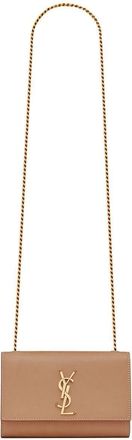 Saint Laurent small Kate shoulder bag - women - CALFSKIN - One Size - Brown